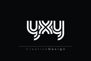 YXY Creative Unique Modern Letter Logo Design