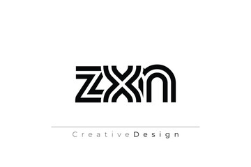 ZXN Creative Unique Modern Letter Logo Design