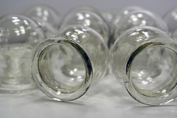Glass medical cups for medical purposes, rehabilitation, increasing blood flow