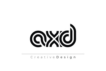 AXD Creative Unique Modern Letter Logo Design