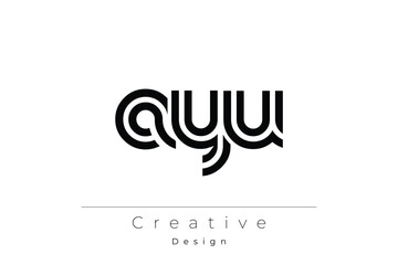 AYU Creative Unique Modern Letter Logo Design