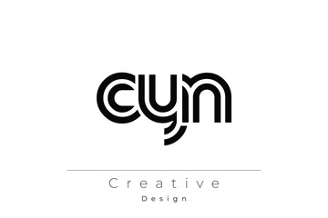 Obraz premium CYN Creative Unique Modern Letter Logo Design