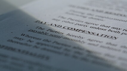 Detailed look contract terms notice clearance. Pay and compensation conditions