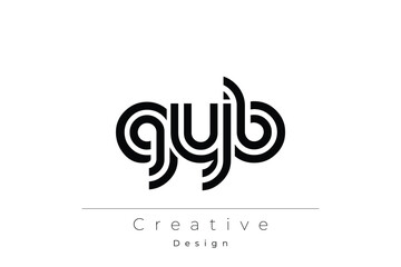 GYB Creative Unique Modern Letter Logo Design