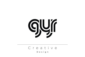 GYR Creative Unique Modern Letter Logo Design