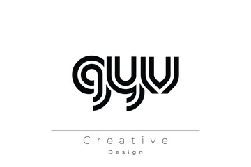 GYV Creative Unique Modern Letter Logo Design