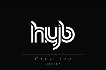 HYB Creative Unique Modern Letter Logo Design