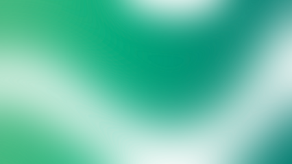 A refreshing green gradient background with a smooth transition, ideal for creating a calming and natural atmosphere in your projects isolated on transparent background