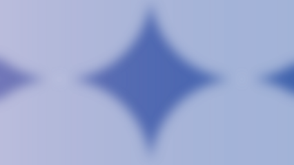 Abstract blue and purple gradient background with blurred star shapes, creating a dreamy and ethereal atmosphere for creative projects isolated on transparent background