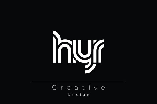 HYR Creative Unique Modern Letter Logo Design