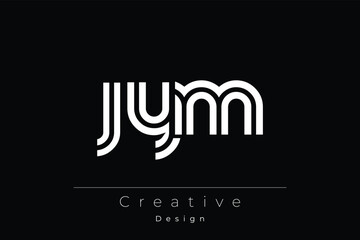 JYM Creative Unique Modern Letter Logo Design