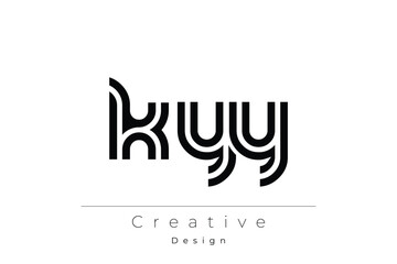 KYY Creative Unique Modern Letter Logo Design