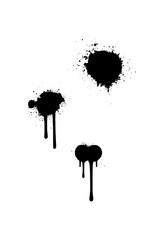 Splatter textures perfect for modern design projects and creative artwork for a grungy aesthetic