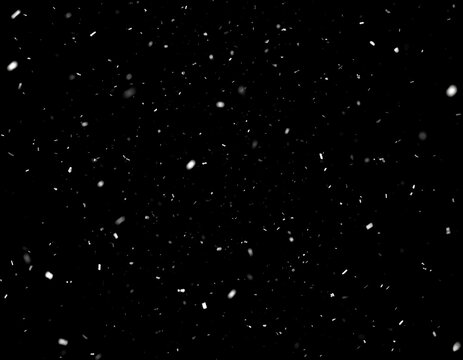 Black background with scattered snowflakes