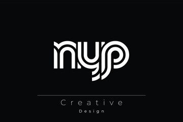 NYP Creative Unique Modern Letter Logo Design