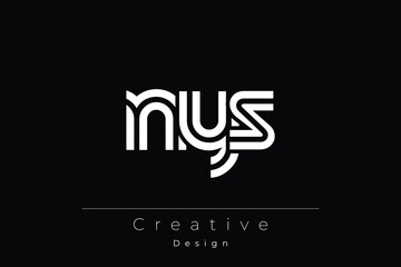 Obraz premium NYS Creative Unique Modern Letter Logo Design