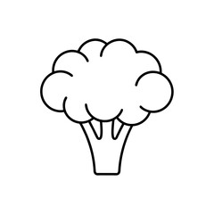 Green Broccoli Floret Healthy Food Transparent Background