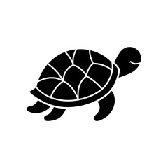 Green Turtle with Patterned Shell Transparent Background