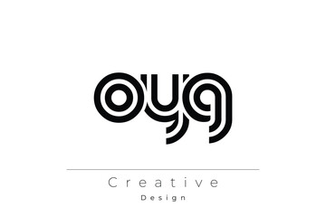 OYG Creative Unique Modern Letter Logo Design