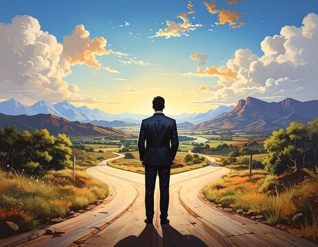 Contemplative Crossroads: A Moment of Decision