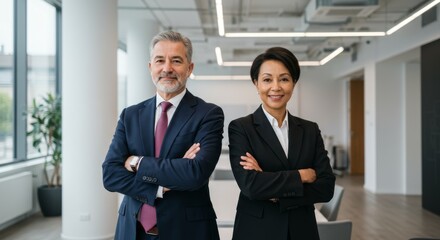 Fototapeta premium Professional business team in modern office environment