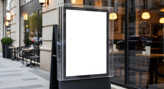 Modern restaurant menu board ready for your design now - Powered by Adobe