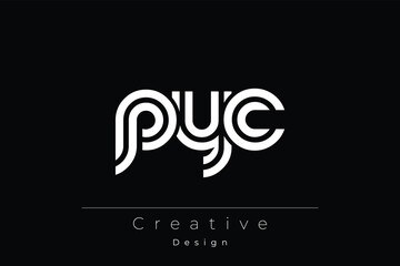 PYC Creative Unique Modern Letter Logo Design
