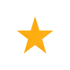 Shining golden star symbol of success and achievement