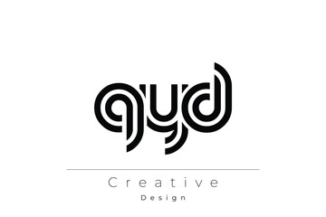 QYD Creative Unique Modern Letter Logo Design