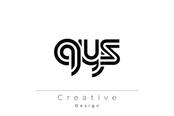 QYS Creative Unique Modern Letter Logo Design