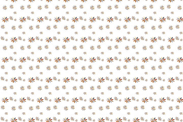 vector seamless pattern with flower