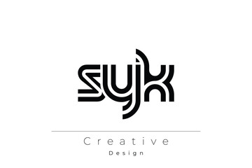 SYK Creative Unique Modern Letter Logo Design