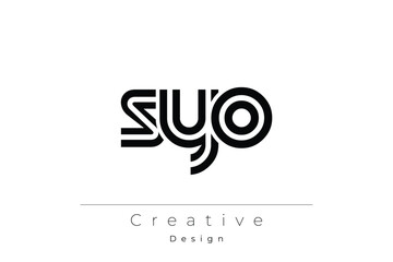SYO Creative Unique Modern Letter Logo Design