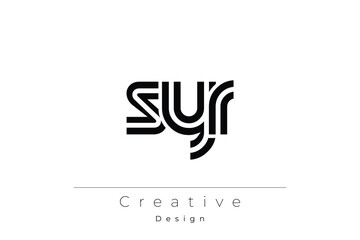 SYR Creative Unique Modern Letter Logo Design