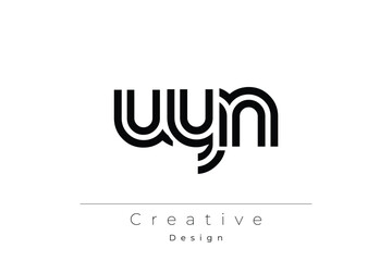 UYN Creative Unique Modern Letter Logo Design