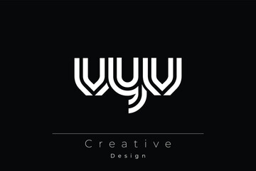 VYV Creative Unique Modern Letter Logo Design