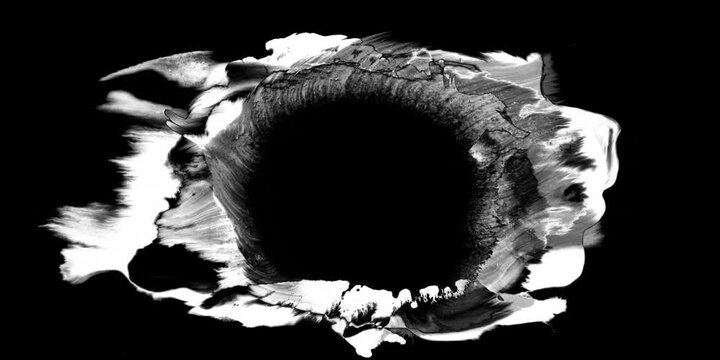 Abstract Colorful Ink Paint Diffusion Surreal Moving Spread Shapes