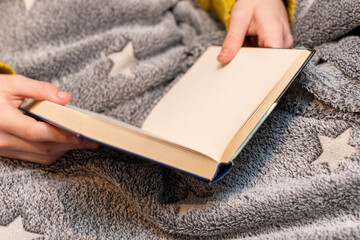 woman reading a book