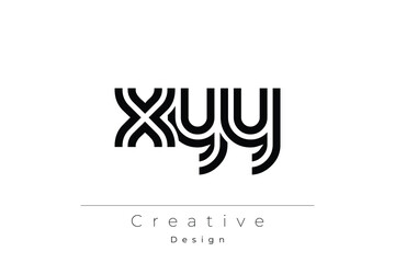 XYY Creative Unique Modern Letter Logo Design