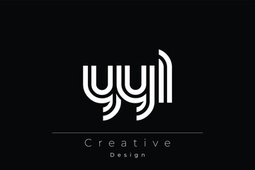 YYL Creative Unique Modern Letter Logo Design
