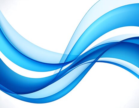 Dynamic Blue Abstract Wave Design