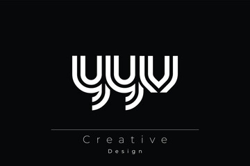 YYV Creative Unique Modern Letter Logo Design