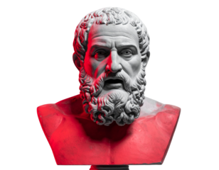 Modern Pop Art Greek Statue with Shocked Expression