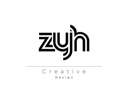 ZYH Creative Unique Modern Letter Logo Design