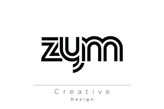 ZYM Creative Unique Modern Letter Logo Design