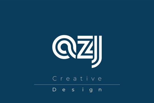 AZJ Creative Unique Modern Letter Logo Design