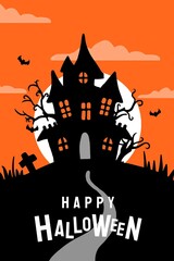 Naklejka premium A fun and spooky 