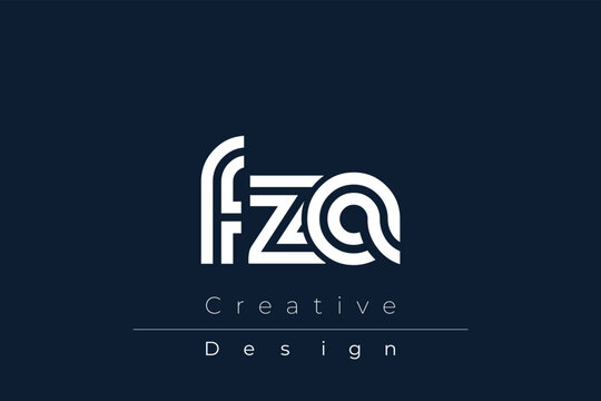 FZA Creative Unique Modern Letter Logo Design
