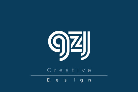 GZJ Creative Unique Modern Letter Logo Design