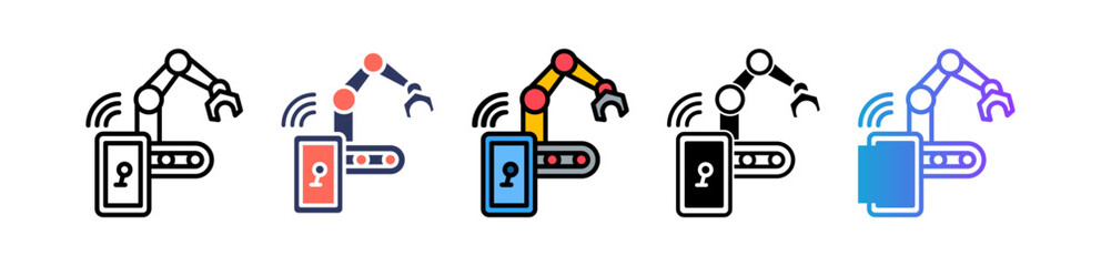 Smart Manufacturing multiple icon